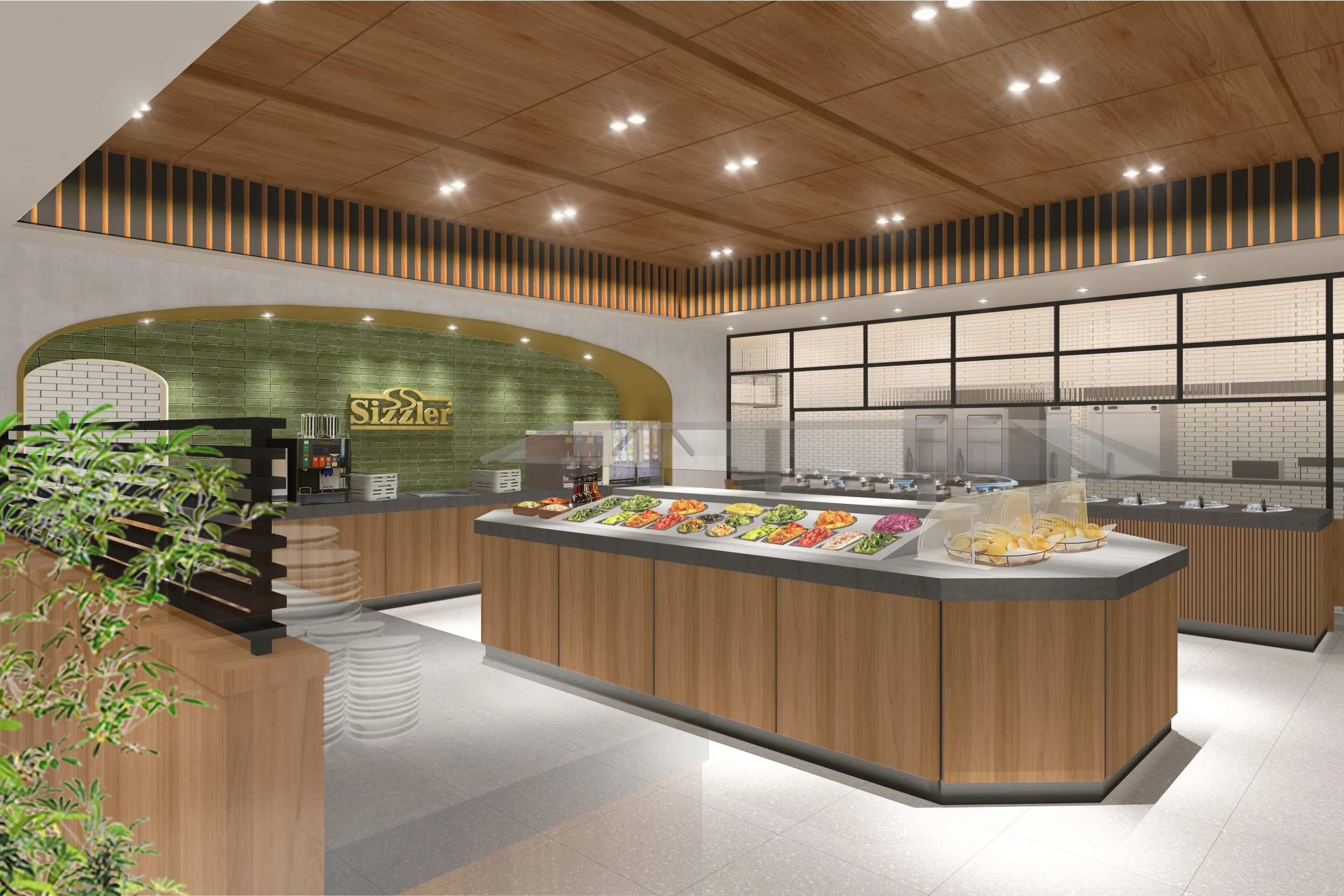 1F シズラー新宿東宝ビル店 店内